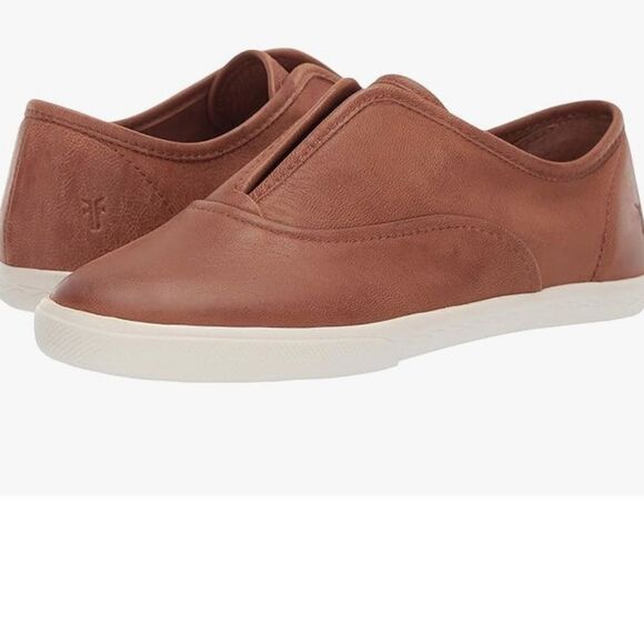 FRYE Women's Mindy Slip On Sneaker, Cognac - Picture 1 of 8